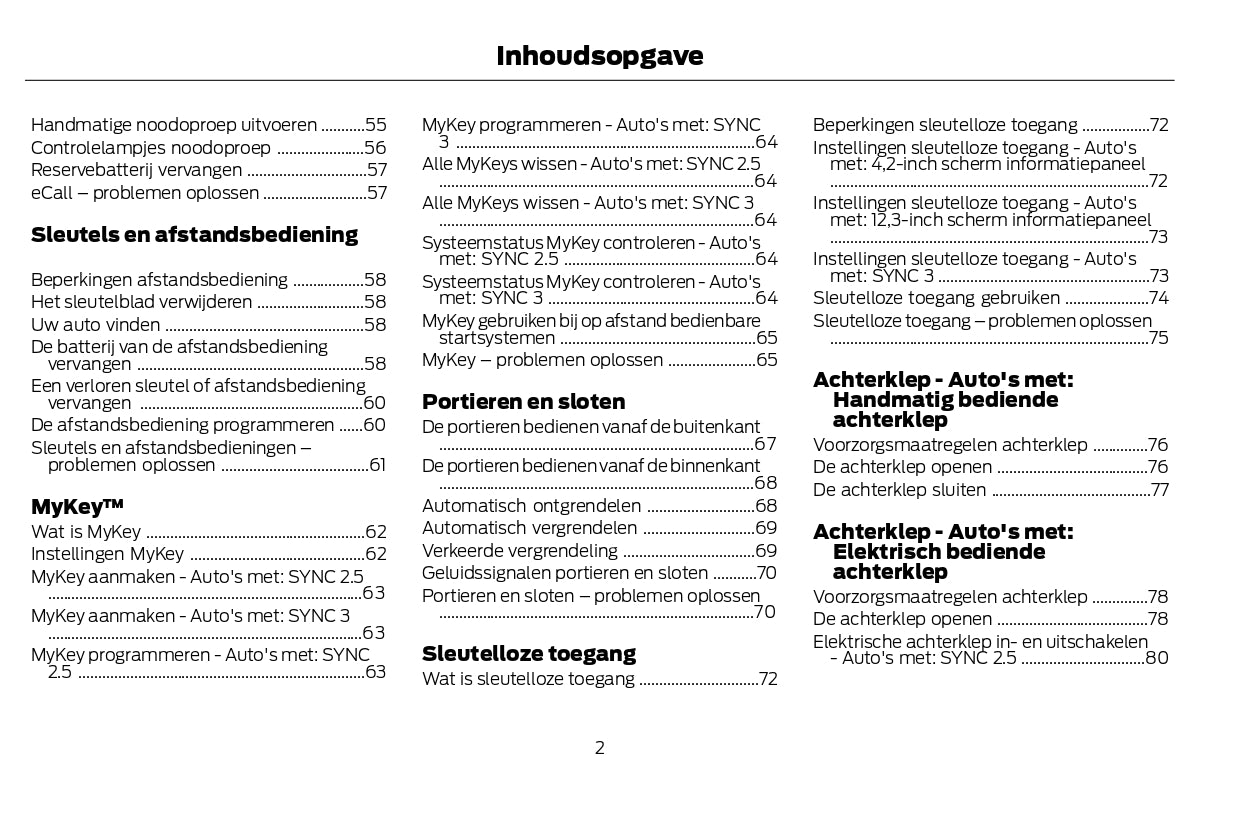 2022-2024 Ford Kuga Vignale Gebruikershandleiding | Nederlands