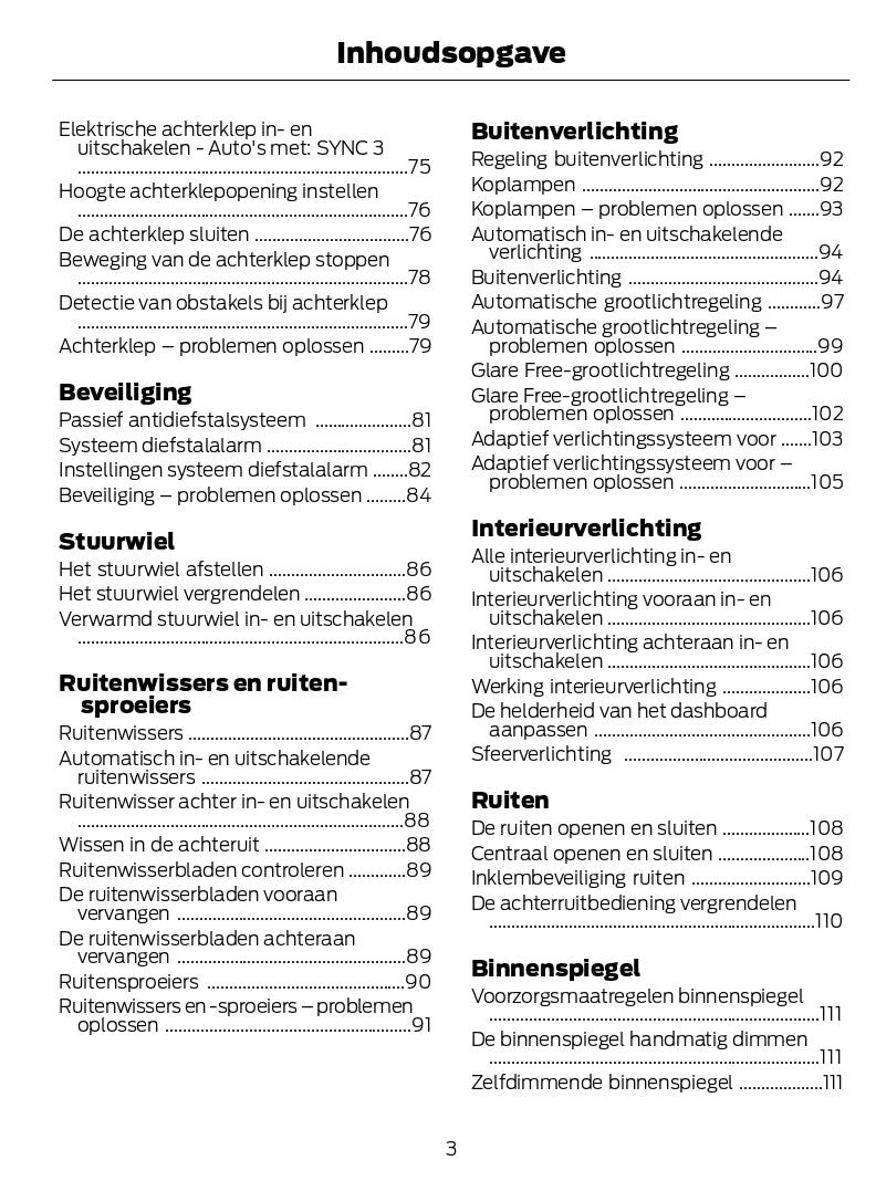 2022-2024 Ford Kuga Owner's Manual | Dutch