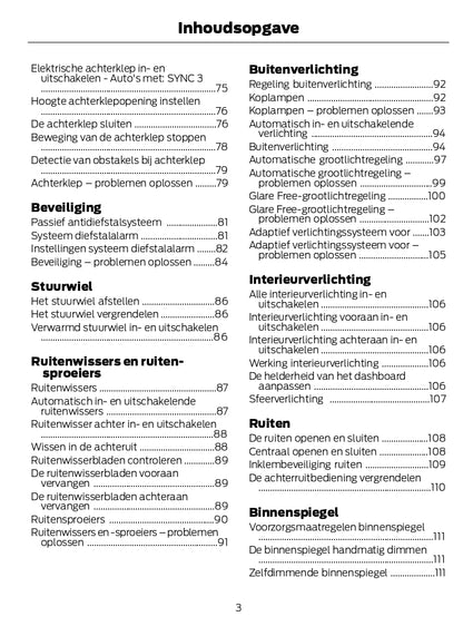 2022-2024 Ford Kuga Owner's Manual | Dutch