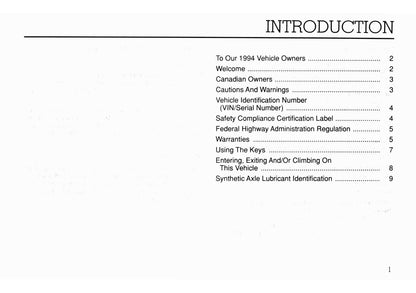 1994 Ford F Series/B Series Diesel Gebruikershandleiding | Engels