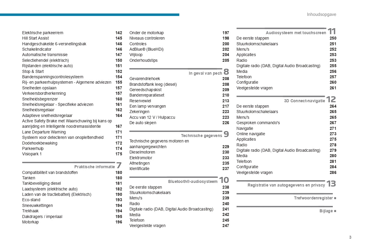 2022-2024 Peugeot Expert/Traveller/e-Expert/e-Traveller Owner's Manual | Dutch