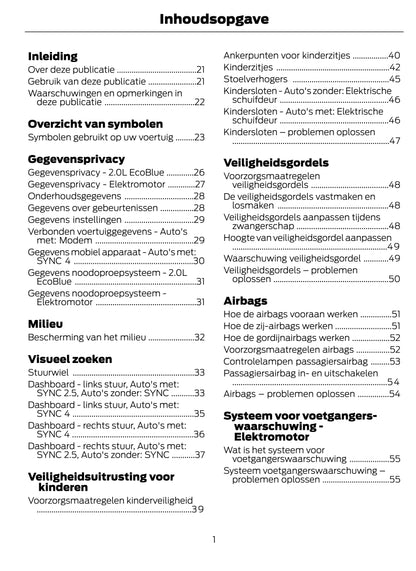 2022-2024 Ford Transit Gebruikershandleiding | Nederlands