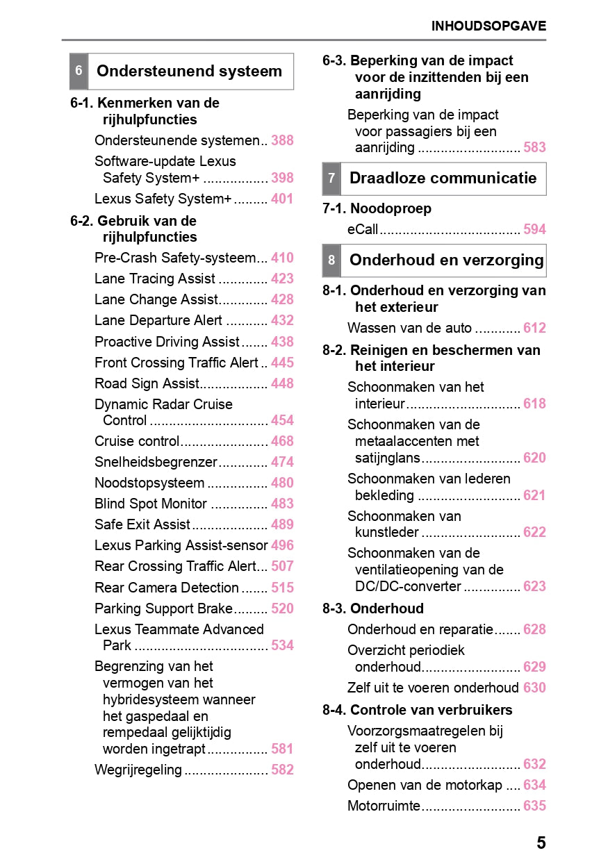 2023-2024 Lexus NX 450h Plus Bedienungsanleitung | Niederländisch