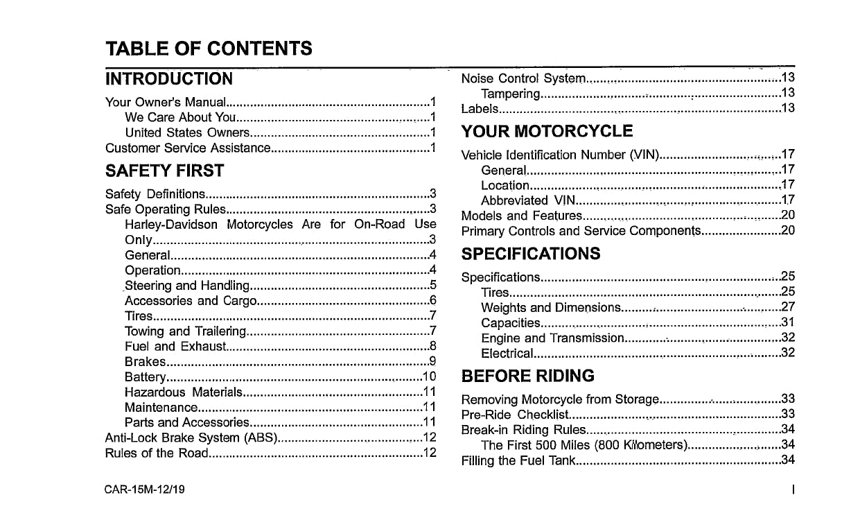 2020 Harley-Davidson Softail Manuel du propriétaire | Anglais