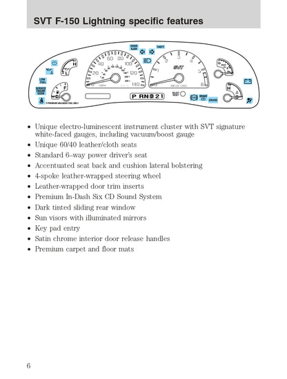 2004 Ford SVT F-150 Aanvullende Handleiding | Engels