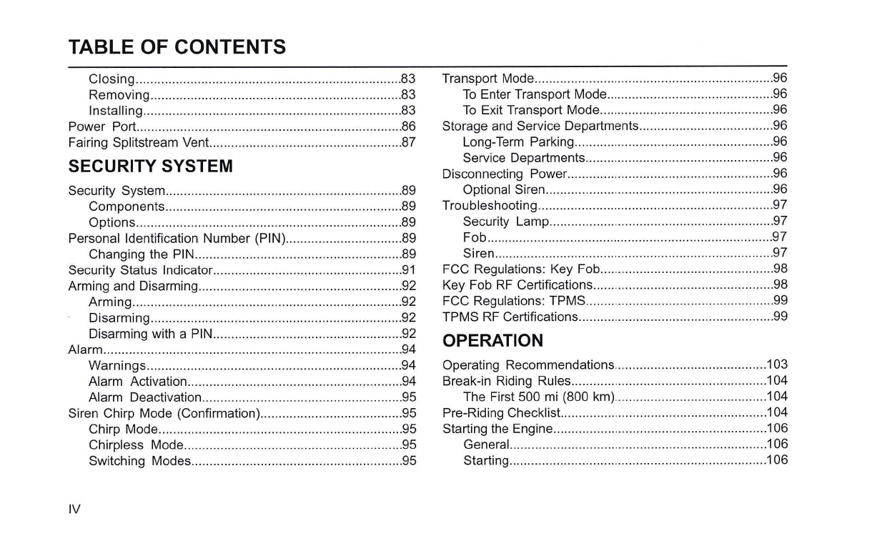 2018 Harley-Davidson FLTRXSE  Owner's Manual | English