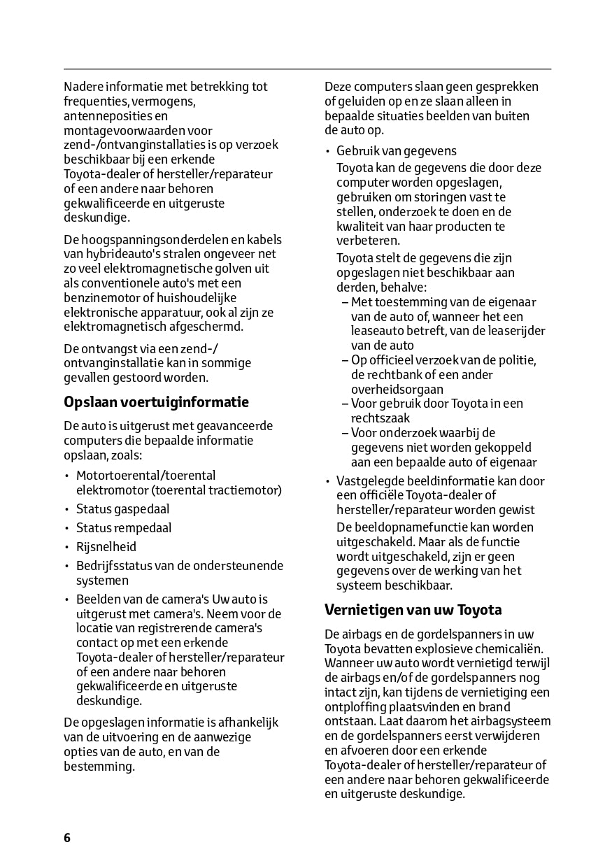 2023-2024 Toyota RAV4 Hybrid Owner's Manual | Dutch