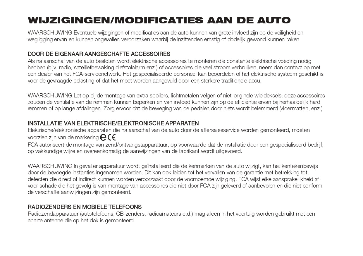 2022-2023 Fiat Tipo Owner's Manual | Dutch