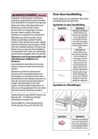 2022-2023 Toyota RAV4 HEV Owner's Manual | Dutch