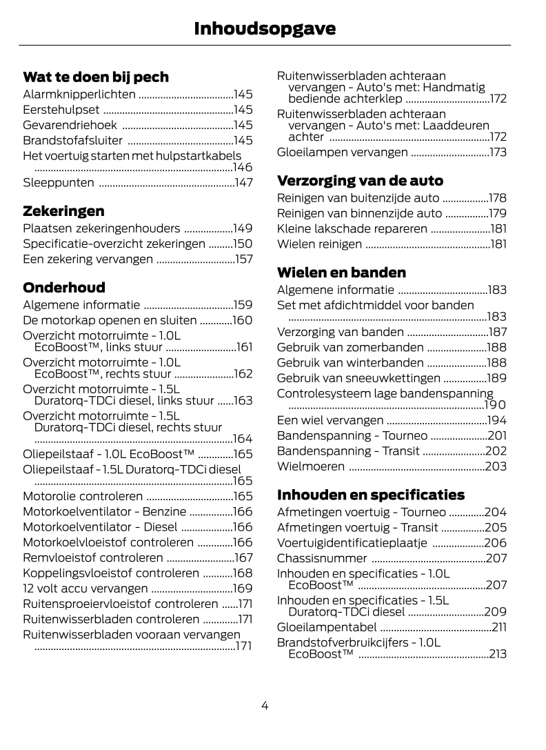 2021-2023 Ford Tourneo Courier / Transit Courier Gebruikershandleiding | Nederlands