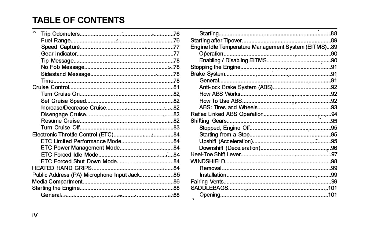 2019 Harley-Davidson Police Models Owner's Manual | English