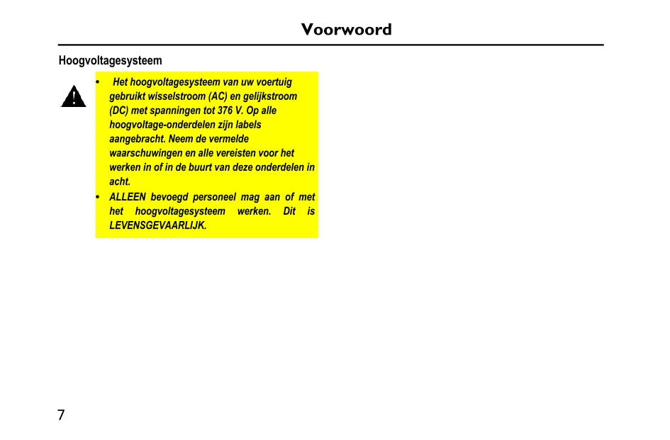 2020-2023 MG Ehs PHEV Gebruikershandleiding | Nederlands