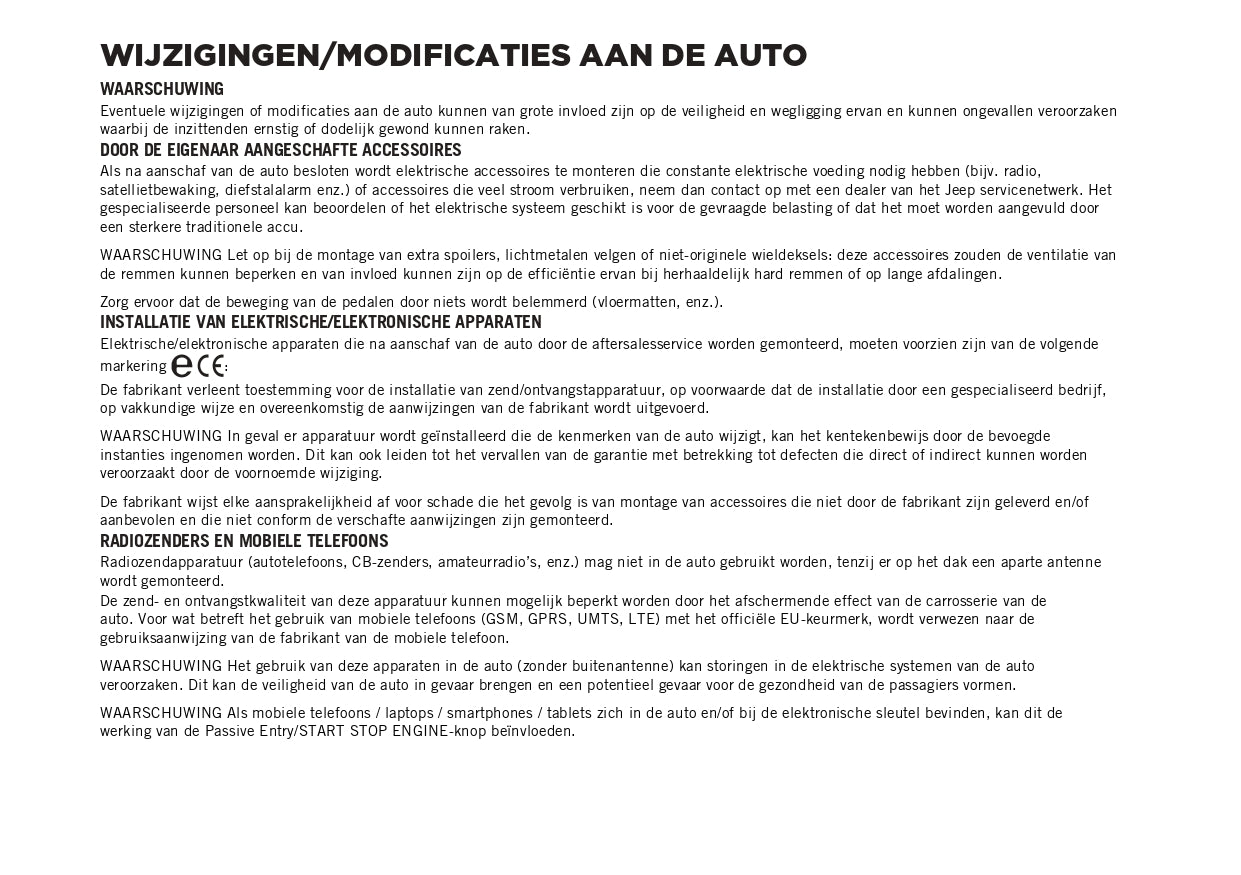 2024 Jeep Avenger Owner's Manual | Dutch