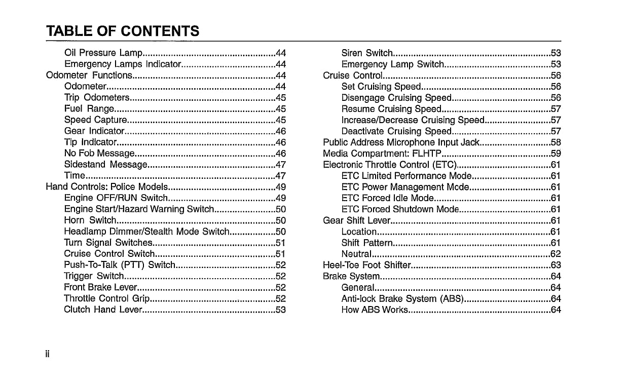 2015 Harley-Davidson Police Models Owner's Manual | English