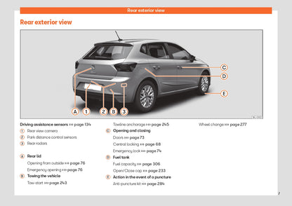 2024 Seat Ibiza Bedienungsanleitung | Englisch