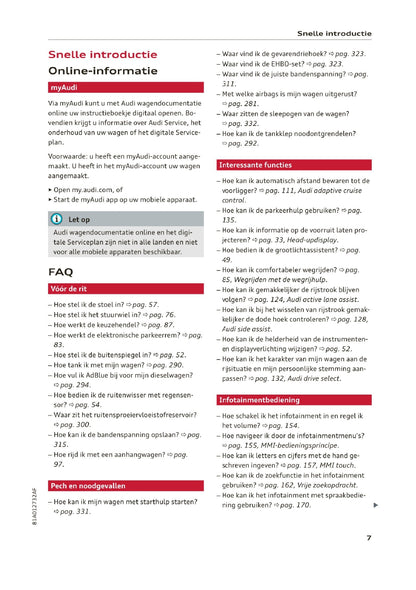 2019 Audi Q2 Owner's Manual | Dutch