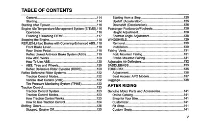 2020 Harley-Davidson Touring Owner's Manual | English