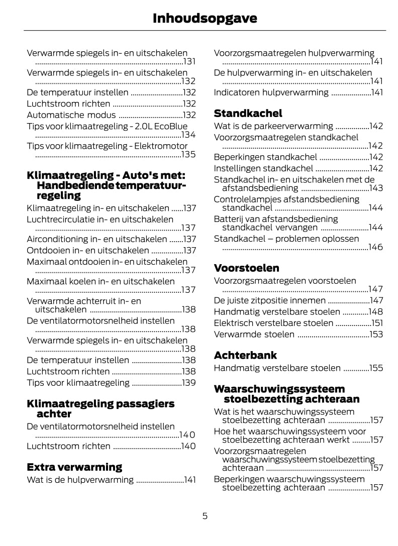 2022-2024 Ford Transit Gebruikershandleiding | Nederlands