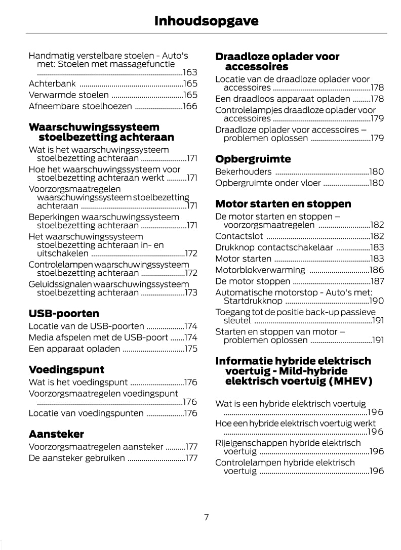 2022-2023 Ford Puma Gebruikershandleiding | Nederlands