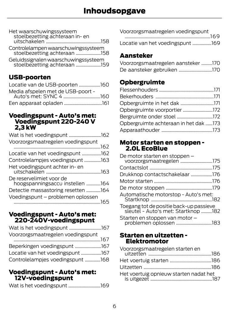 2022-2024 Ford Transit Gebruikershandleiding | Nederlands