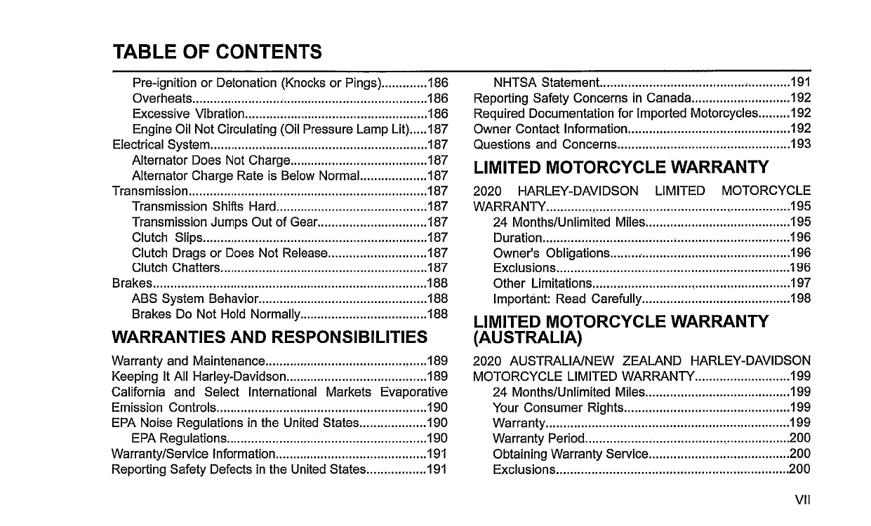 2020 Harley-Davidson Softail Manuel du propriétaire | Anglais