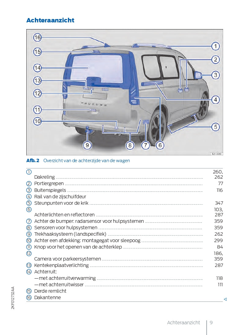 2021-2023 Ford Tourneo Connect Bedienungsanleitung | Niederländisch