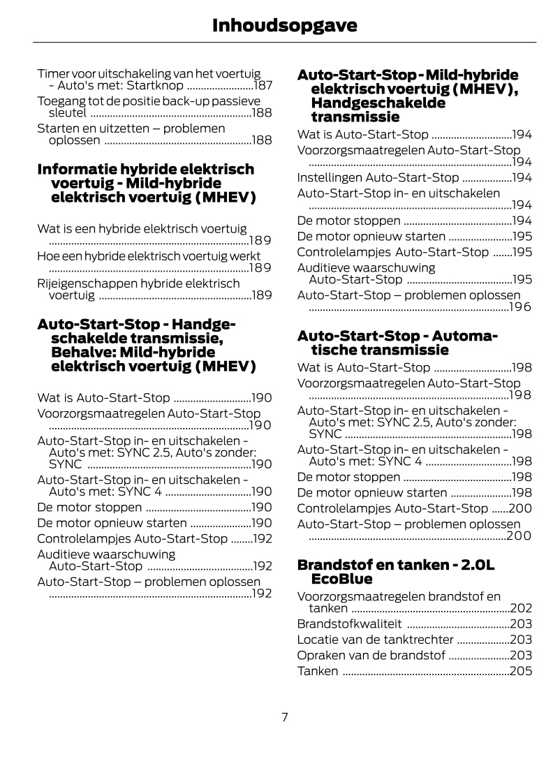 2022-2024 Ford Transit Gebruikershandleiding | Nederlands