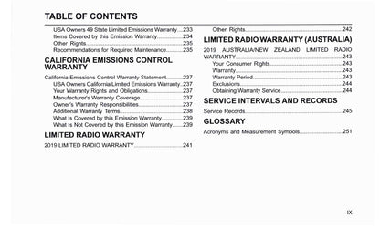 2019 Harley Davidson Touring Owner's Manual | English