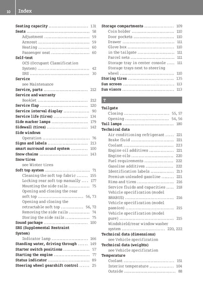 2013 Smart ForTwo Coupe/ForTwo Convertible Owner's Manual | English