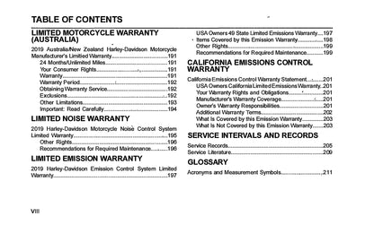 2019 Harley-Davidson Police Models Owner's Manual | English