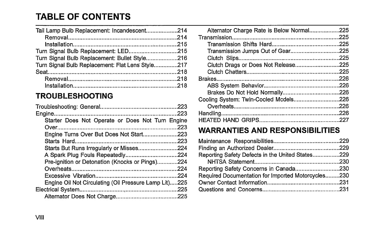 2023 Harley-Davidson Touring Owner's Manual | English