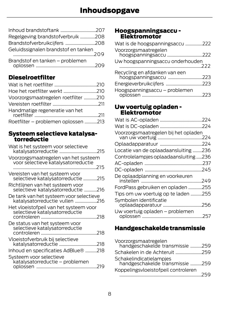 2022-2024 Ford Transit Gebruikershandleiding | Nederlands