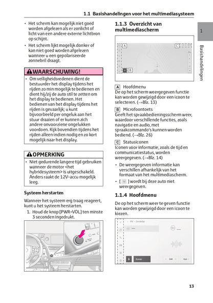 2018-2023 Lexus ES 300h Infotainment Manual | Dutch