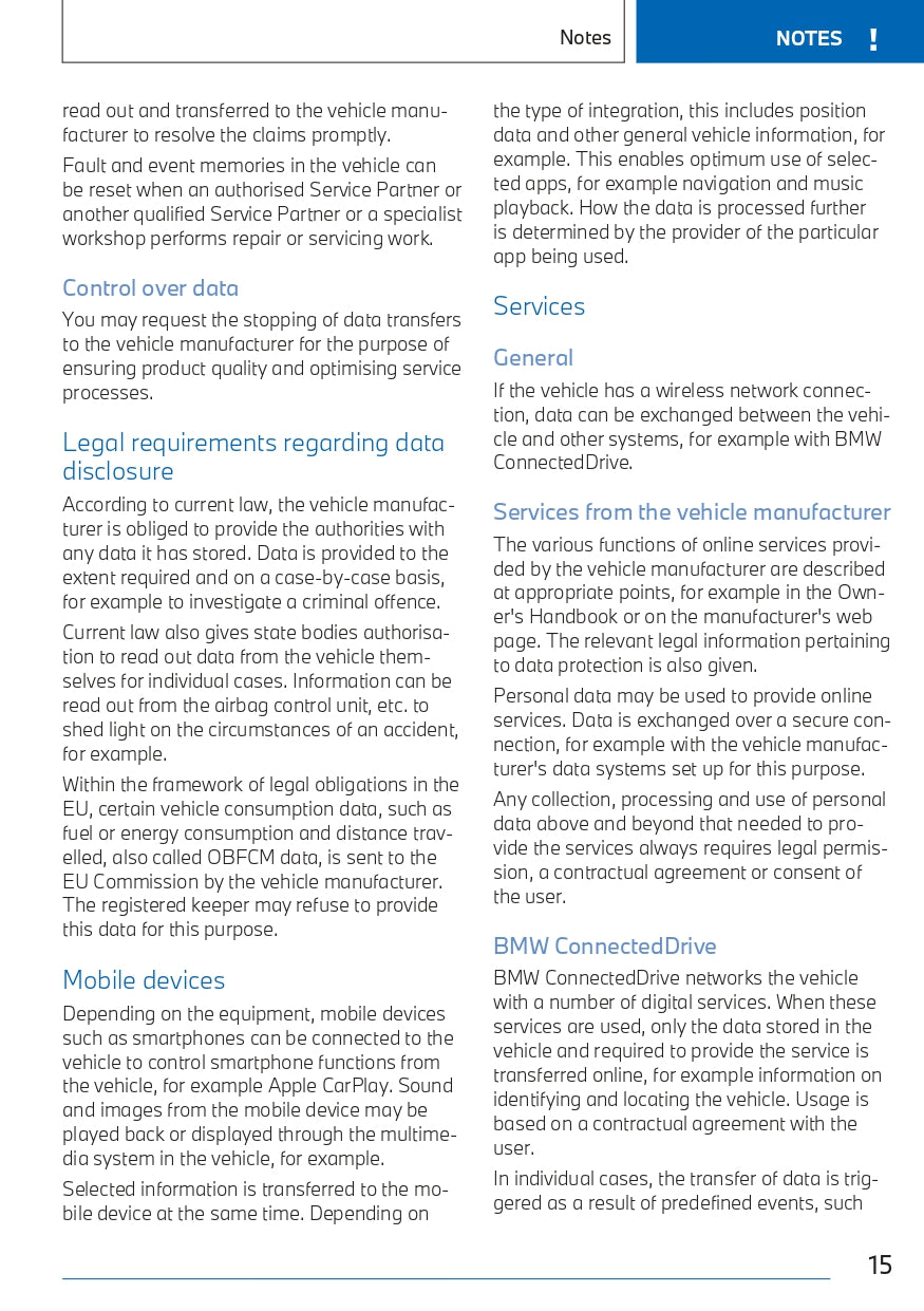 2023 BMW X1 PHEV Owner's Manual | English