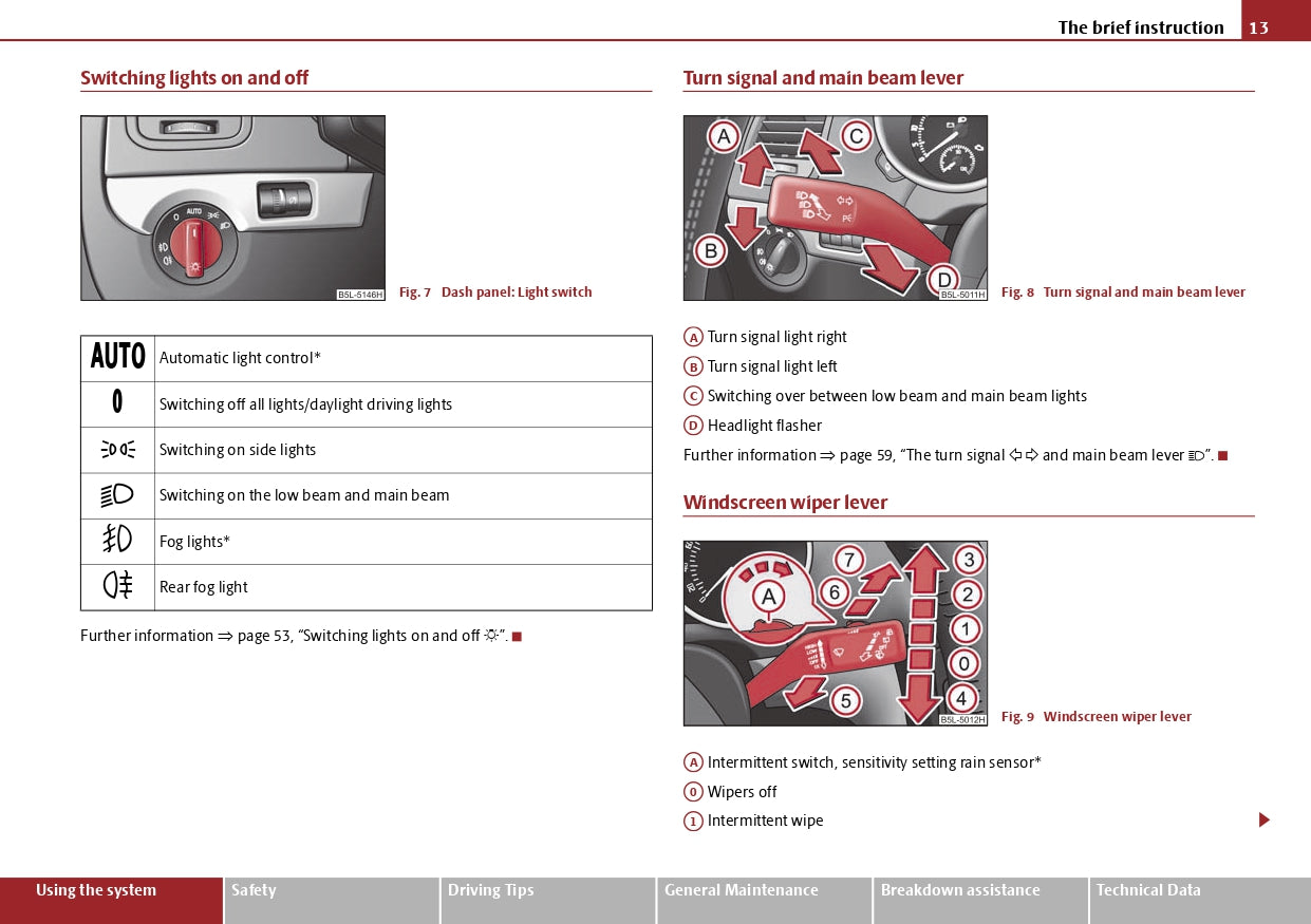 2013-2014 Skoda Yeti Owner's Manual | English