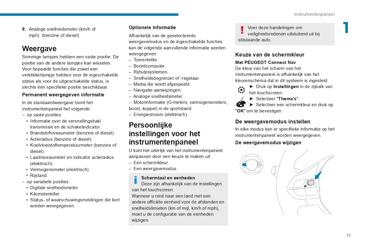 2019-2020 Peugeot 208/e-208 Owner's Manual | Dutch