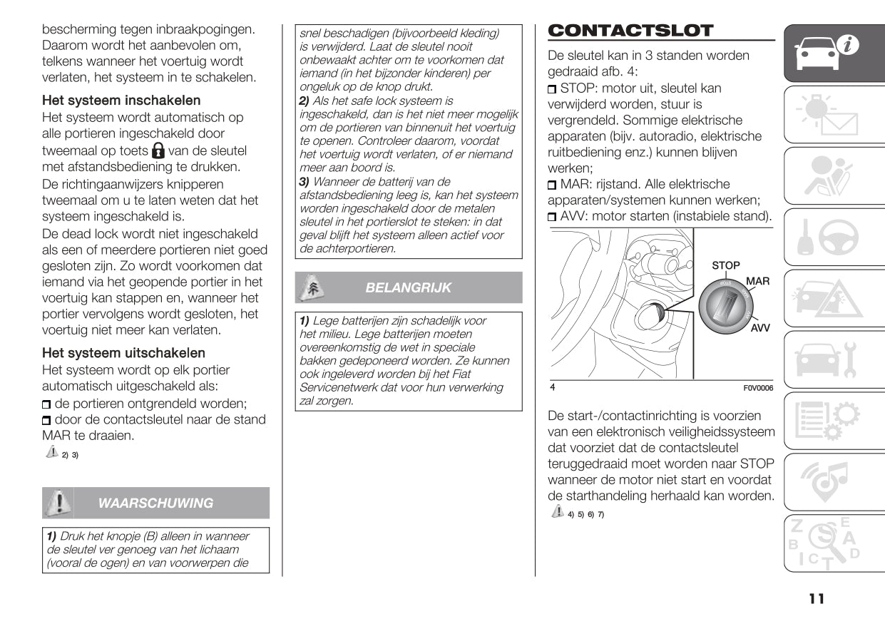 2020 Fiat Doblò Cargo Owner's Manual | Dutch