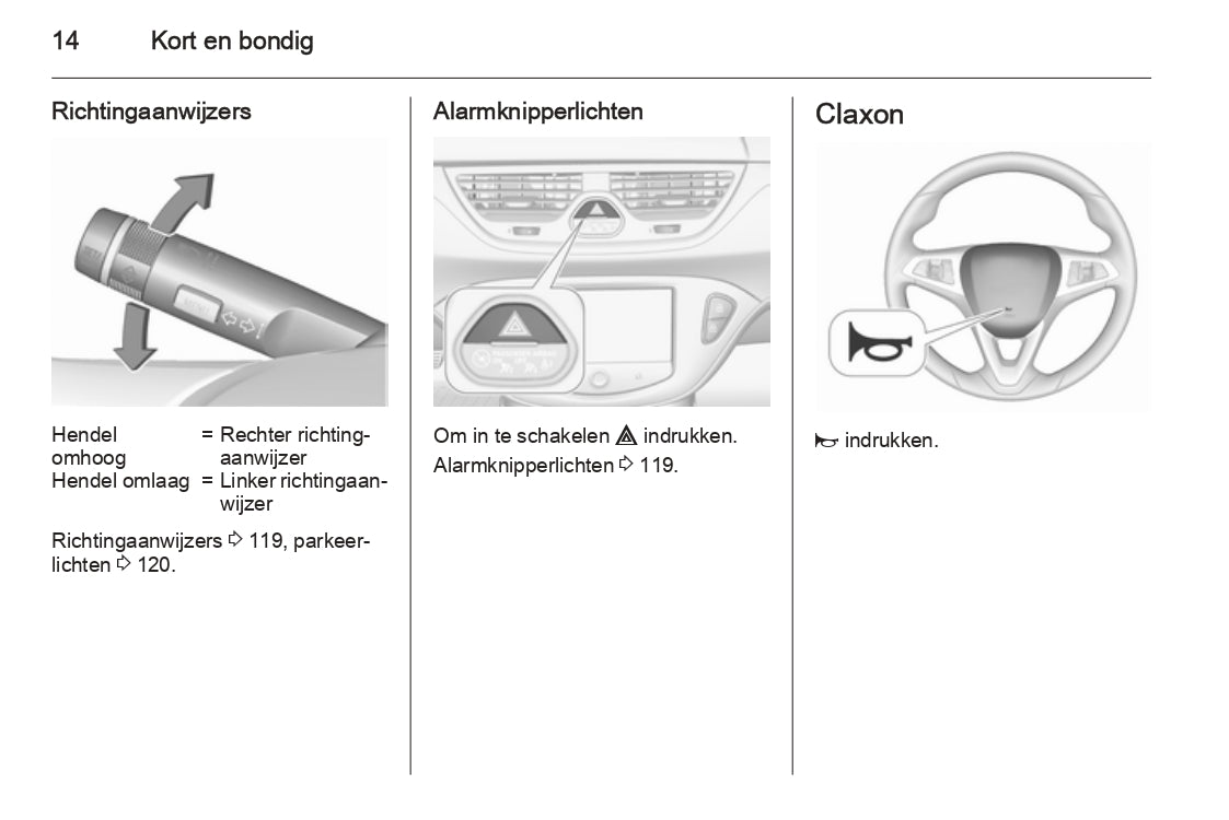 2015 Opel Corsa Owner's Manual | Dutch