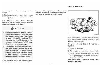 1996 Nissan 240SX Owner's Manual | English