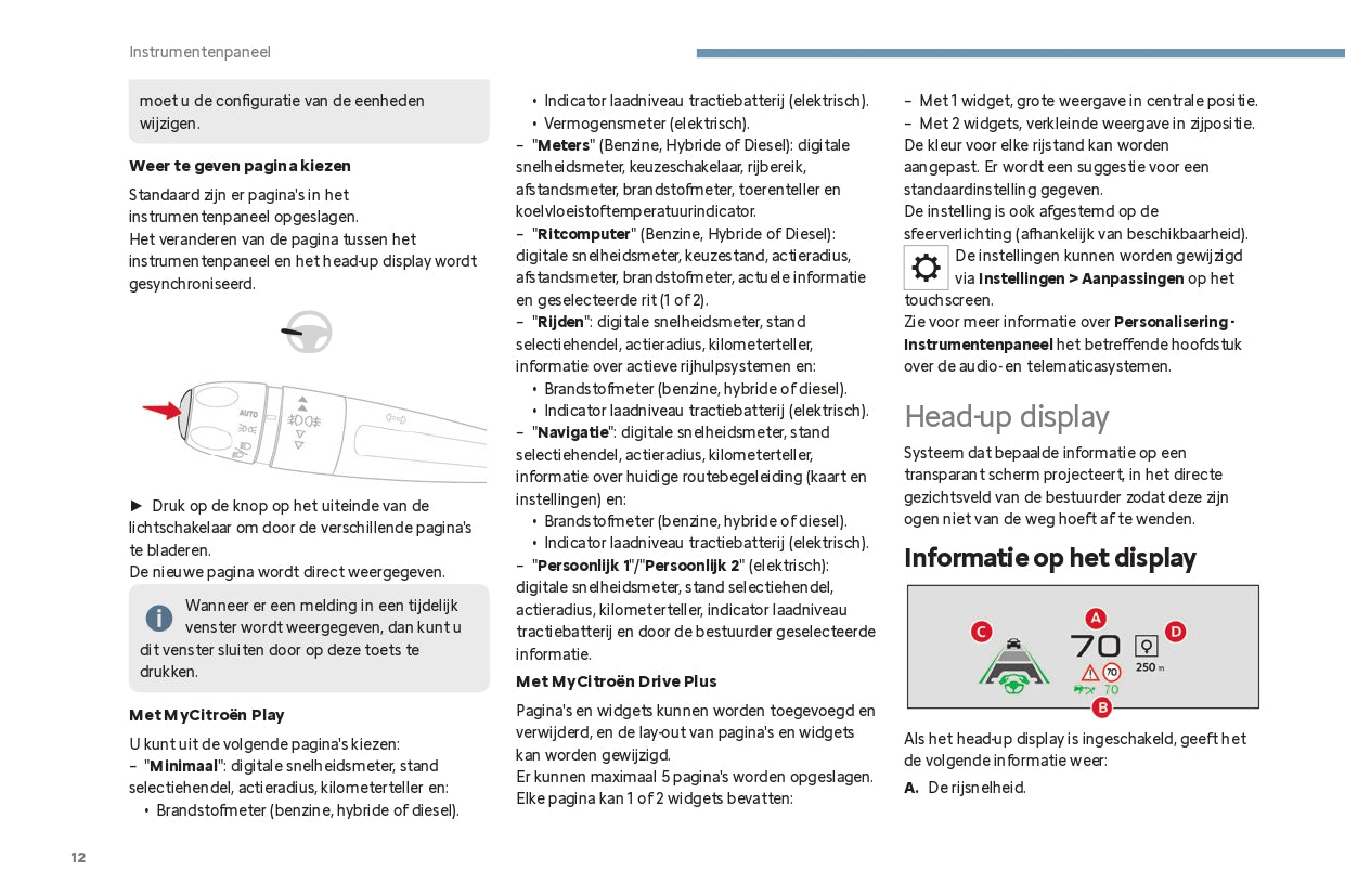 2024 Citroën C4/ë-C4 C4 X/ë-C4 X Gebruikershandleiding | Nederlands