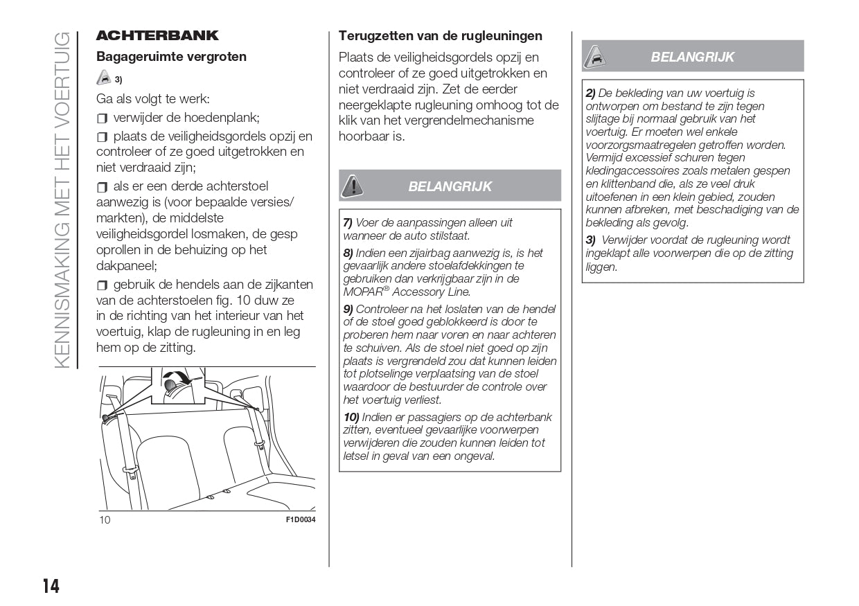 2018 Fiat Panda Owner's Manual | Dutch