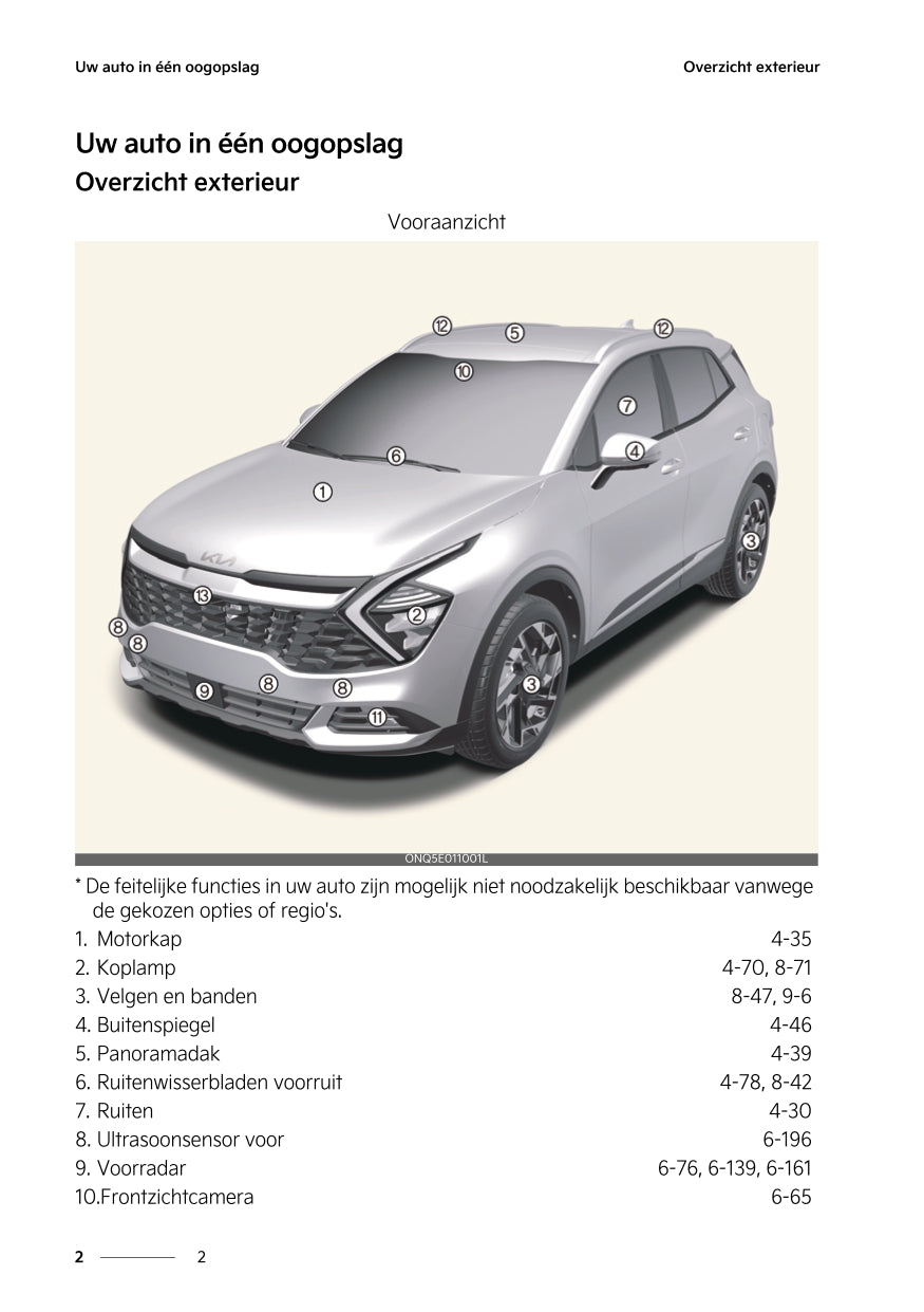 2022-2023 Kia Sportage Manuel du propriétaire | Néerlandais