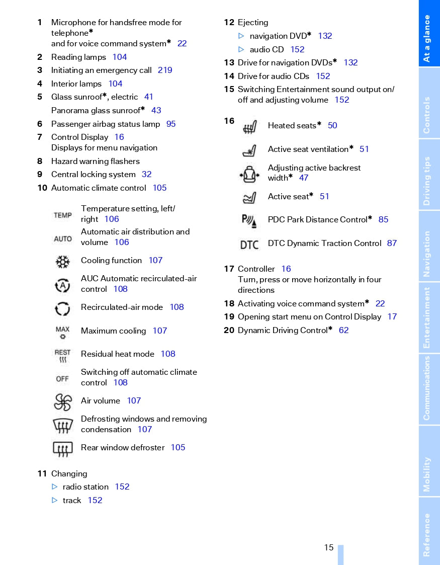 2006 BMW 5 Series Owner's Manual | English