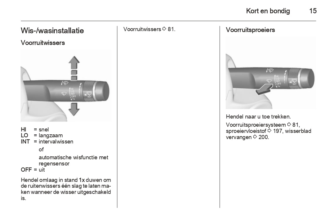 2015 Opel Corsa Owner's Manual | Dutch