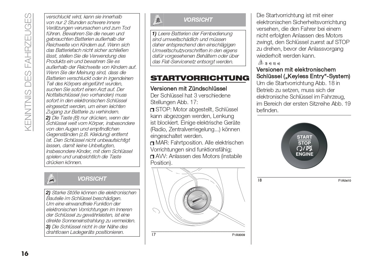 2022 Fiat Ducato Owner's Manual | German