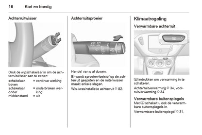 2015 Opel Corsa Owner's Manual | Dutch