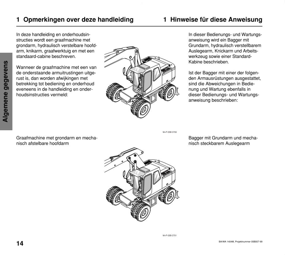 Atlas 1404 Owner's Manual | Dutch/German