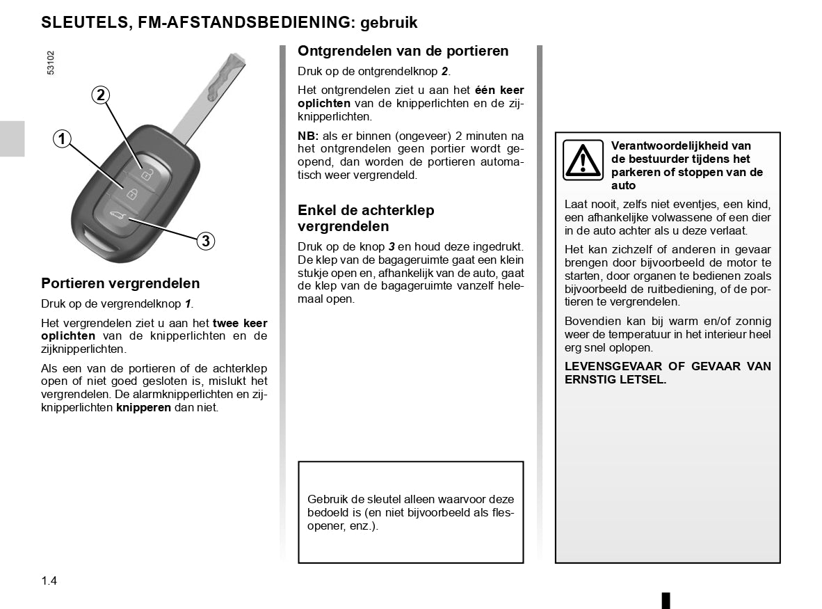 2020-2022 Dacia Sandero/Sandero Stepway Owner's Manual | Dutch