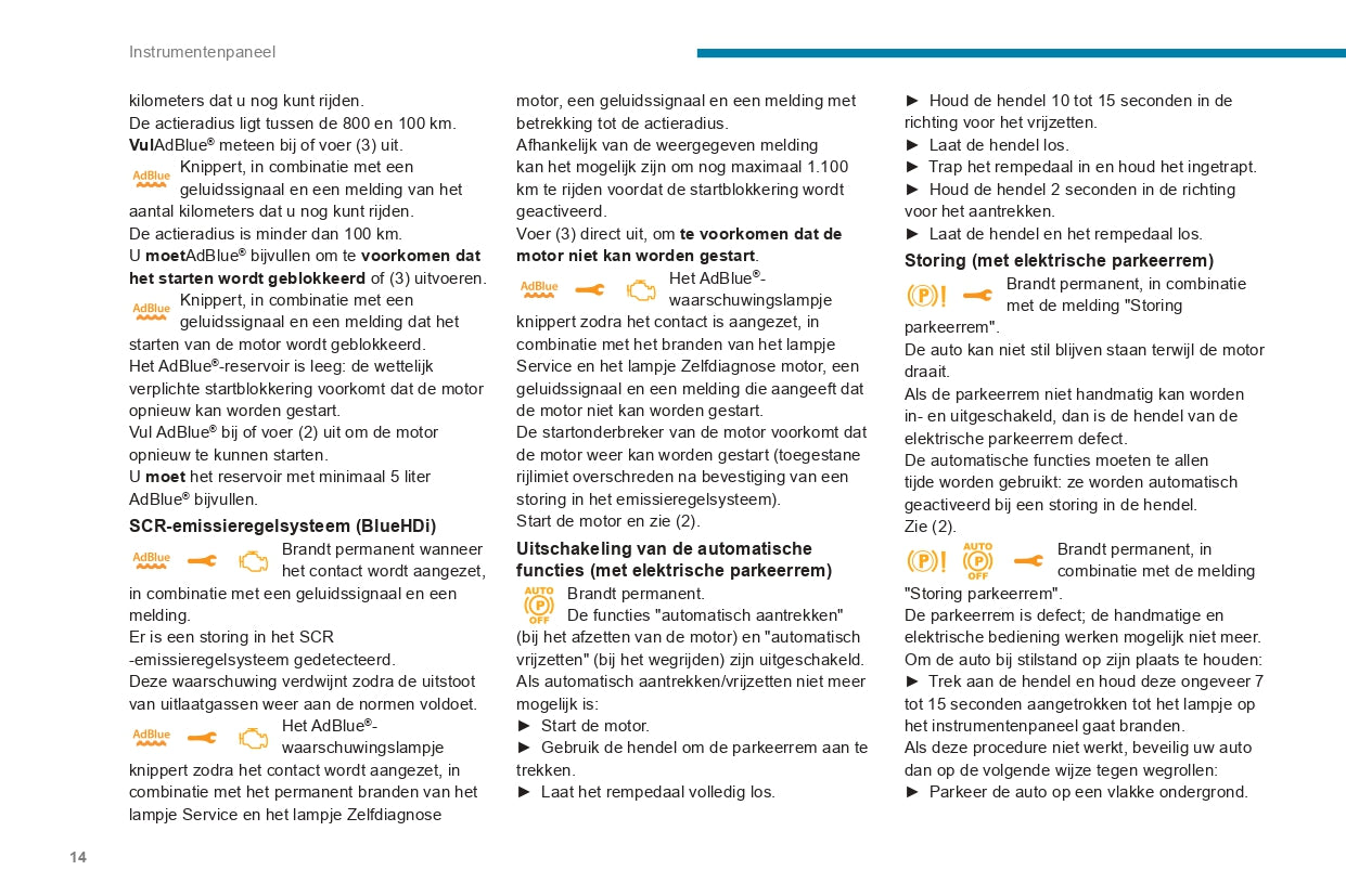 2019-2021 Peugeot 508/508 SW Owner's Manual | Dutch