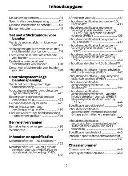 2024 Ford Kuga Gebruikershandleiding | Nederlands